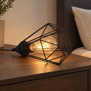 Eglo tarbes abat-jour per camera da letto industriale goccia nera