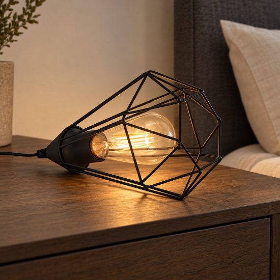Eglo tarbes abat-jour per camera da letto industriale goccia nera