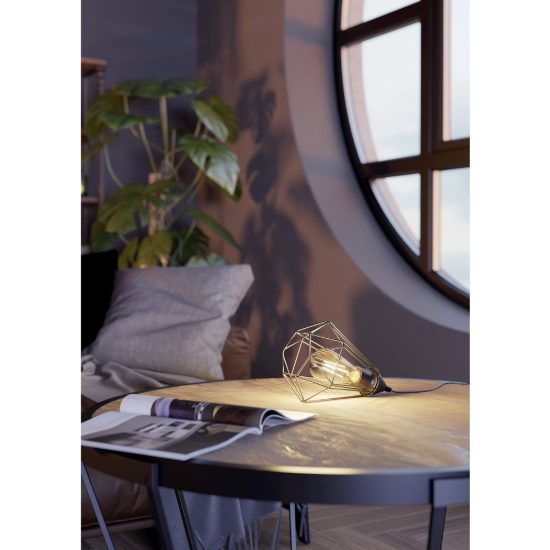Eglo tarbes abat-jour per camera da letto industriale goccia nera