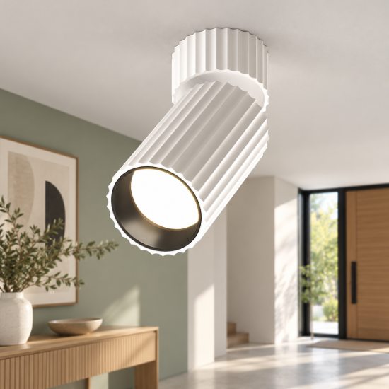 Maytoni calipso faretto da soffitto gu10 per cucina moderno bianco
