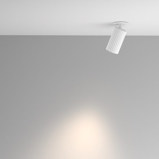 Faretto da semincasso orientabile moderno bianco maytoni calipso