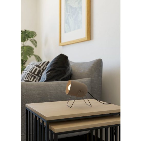 Eglo tilston abat-jour per camera da letto moderna cilindro sabbia