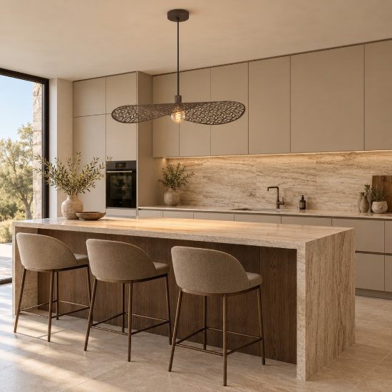 Eglo swaby lampadario per cucina moderno a sospensione rotondo bronzo 80cm