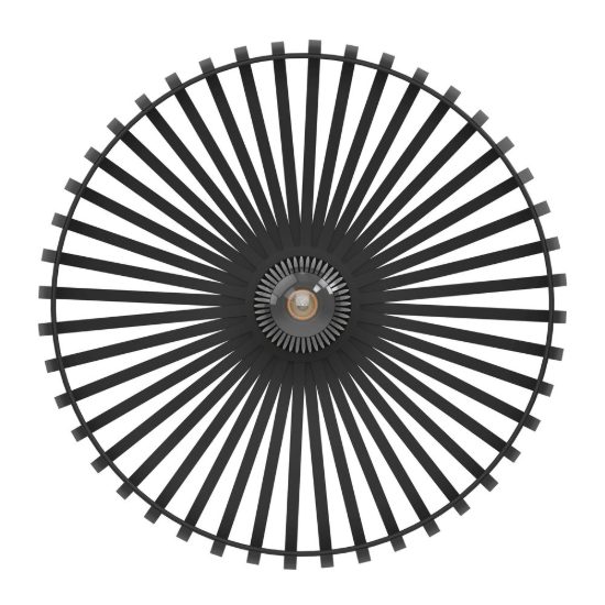 Eglo mogano 3 plafoniera per soggiorno industriale nera 43cm
