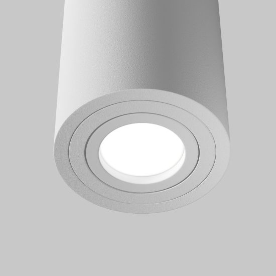 Faretto da soffitto gu10 moderno cilindrico bianco maytoni atom
