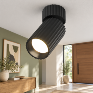 Maytoni calipso faretto per cucina moderno nero da soffitto orientabile