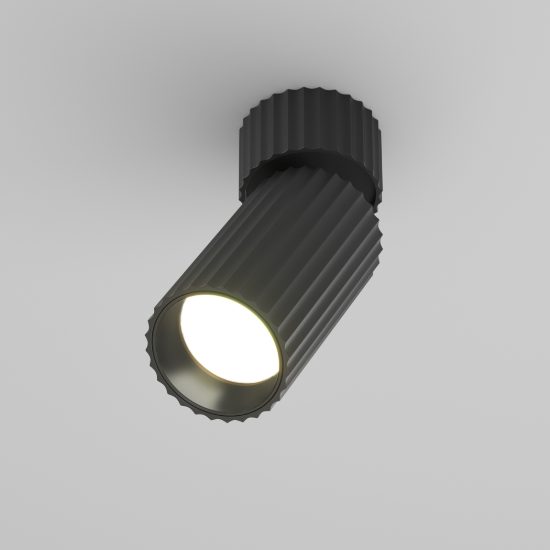 Maytoni calipso faretto per cucina moderno nero da soffitto orientabile