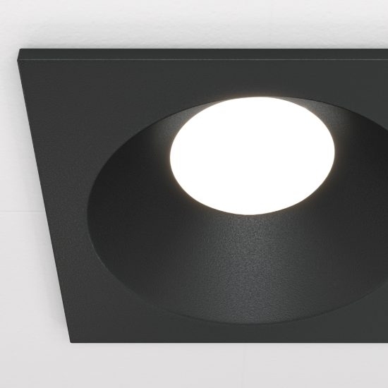 Faretto da incasso nero per bagno doccia ip65 gu10 maytoni zoom