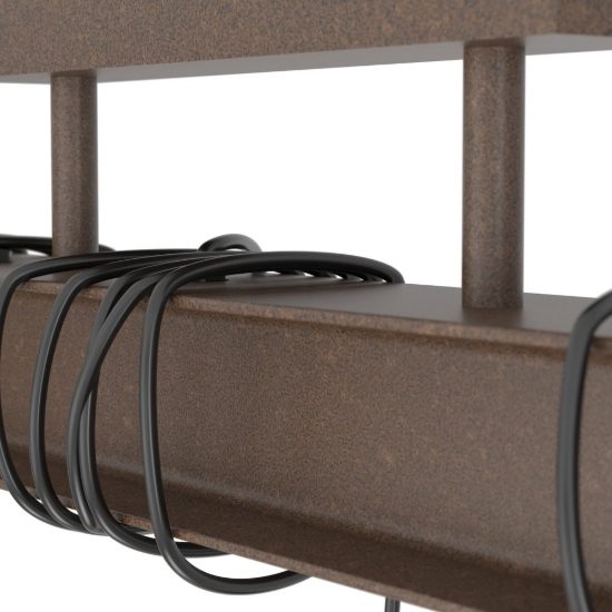 Eglo townshend 4 plafoniera per cucina industriale marrone invecchiato 55cm
