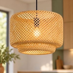 Eglo hettonle lampadario rustico per sala da pranzo nero legno a sospensione
