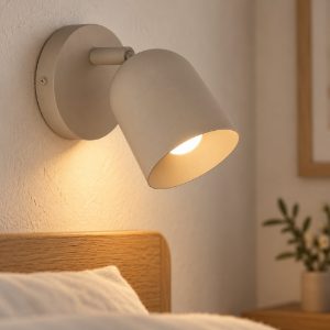 Eglo tilston applique da parete 12cm rotonda sabbia per ingresso