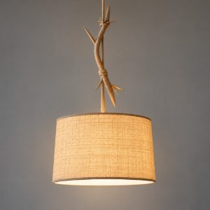 Lampadario per cucina rustica rami di legno