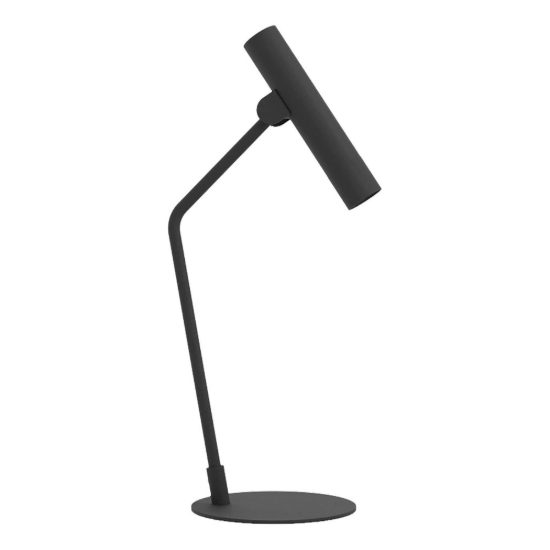 Eglo almudaina lampada per soggiorno cilindro nera da tavolo led 5w 3000k