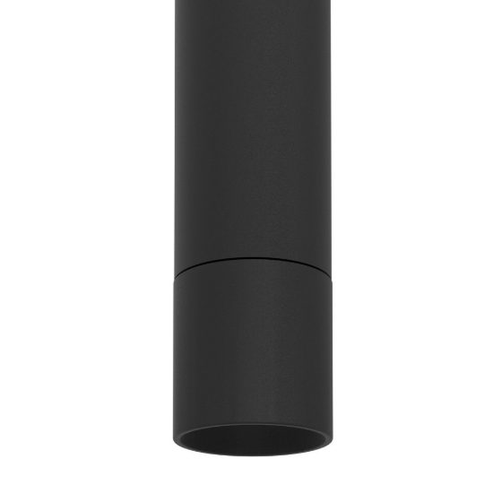 Eglo almudaina lampada per camera da letto cilindro nera a sospensione led 5w 3000k 4cm