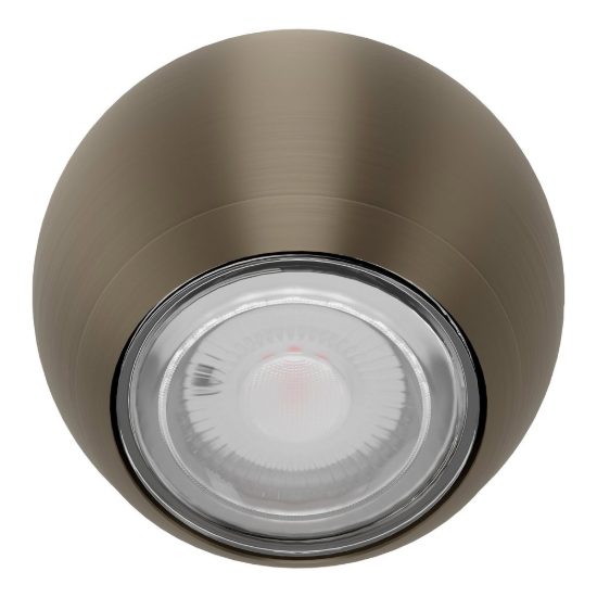 Eglo bimeda 1 applique per comodino camera da letto sferica bronzo scuro 9cm