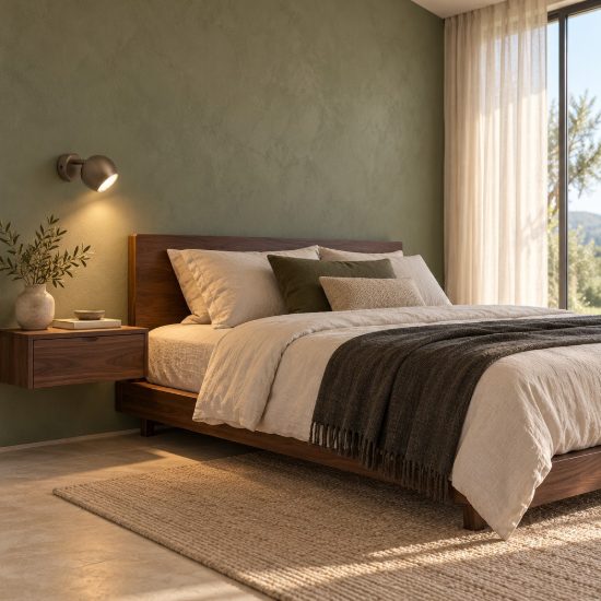 Eglo bimeda 1 applique per comodino camera da letto sferica bronzo scuro 9cm