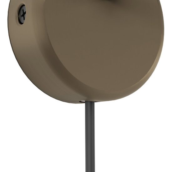 Eglo bimeda 1 applique per comodino camera da letto sferica bronzo scuro 9cm