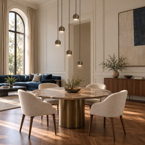 Eglo bimeda 1 lampadario a sospensione lineare bronzo scuro per soggiorno 5 luci 90cm