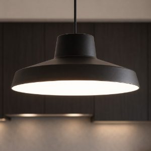 Lampadario da cucina nero miguel linea light led 3000k