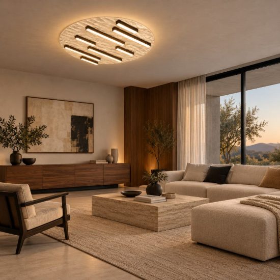 Eglo campomarino plafoniera led 18w cct 2700k 6500k 38cm per soggiorno moderna beige