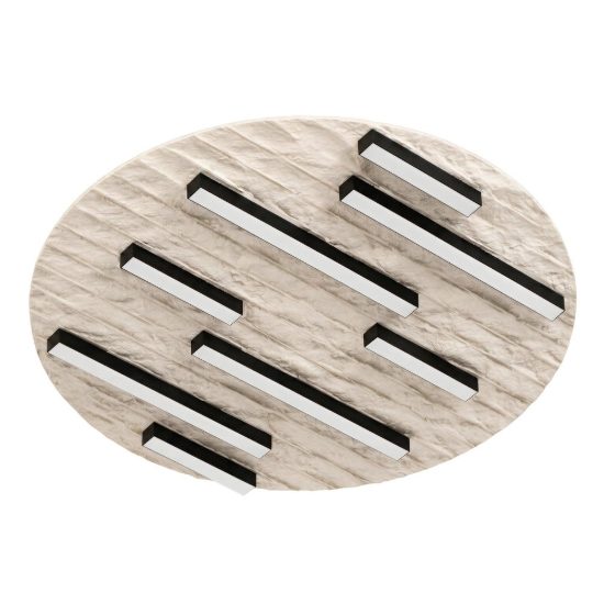 Eglo campomarino plafoniera led 18w cct 2700k 6500k 38cm per soggiorno moderna beige