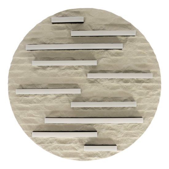 Eglo campomarino plafoniera led 30w cct 2700k 6500k 48cm per soggiorno moderna beige