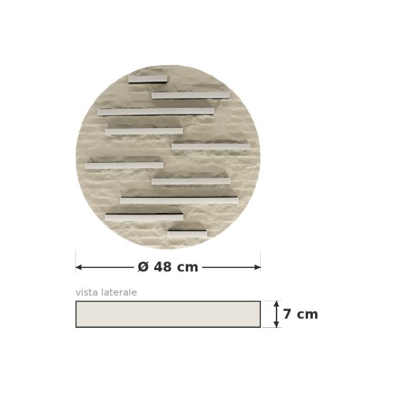 Eglo campomarino plafoniera led 30w cct 2700k 6500k 48cm per soggiorno moderna beige