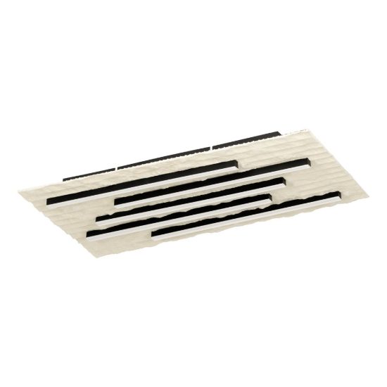 Eglo campomarino plafoniera led 24w cct 2700k 6500k 60cm per soggiorno moderna beige
