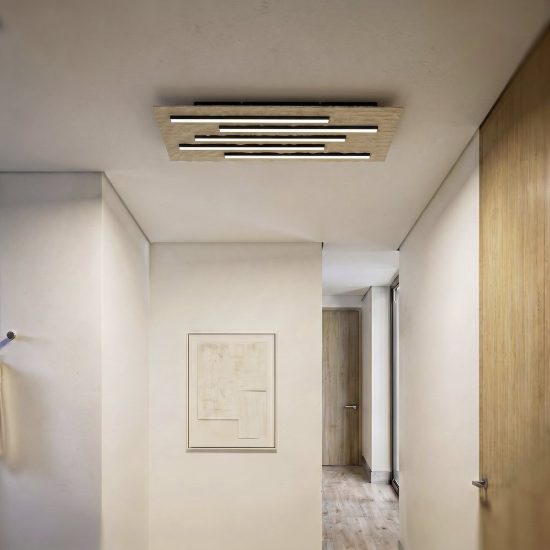 Eglo campomarino plafoniera led 24w cct 2700k 6500k 60cm per soggiorno moderna beige