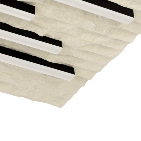 Eglo campomarino plafoniera led 24w cct 2700k 6500k 60cm per soggiorno moderna beige