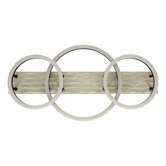 Eglo campomarino 1 plafoniera led 40w cct 2700k 6500k 66,5cm per soggiorno moderna beige