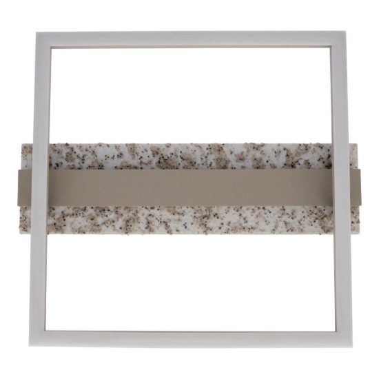 Eglo crispieri plafoniera per soggiorno moderna grigio chiaro led 24w 2700k 37cm