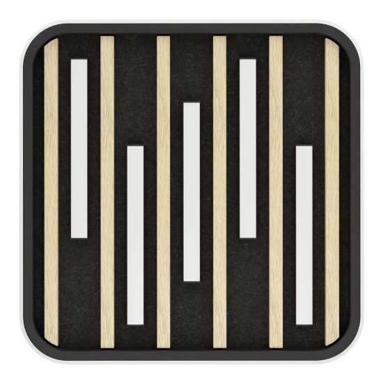 Eglo cembrano plafoniera led 21w 3000k 38,5cm per soggiorno moderna quadrata nero e naturale