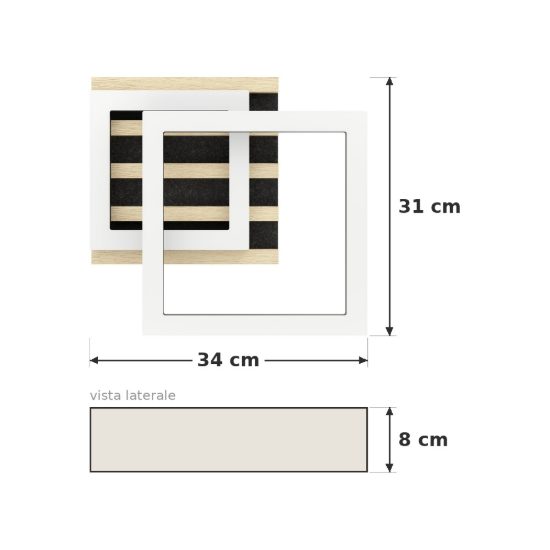 Eglo cembrano plafoniera led 12w 3000k 34cm per soggiorno moderna quadrata nero e naturale