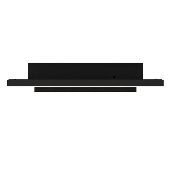 Eglo cembrano plafoniera led 21w 3000k 31,5cm per soggiorno moderna quadrata nero e naturale