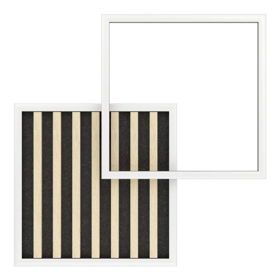 Eglo cembrano plafoniera led 30w 3000k 48,5cm per soggiorno moderna quadrata nero e naturale