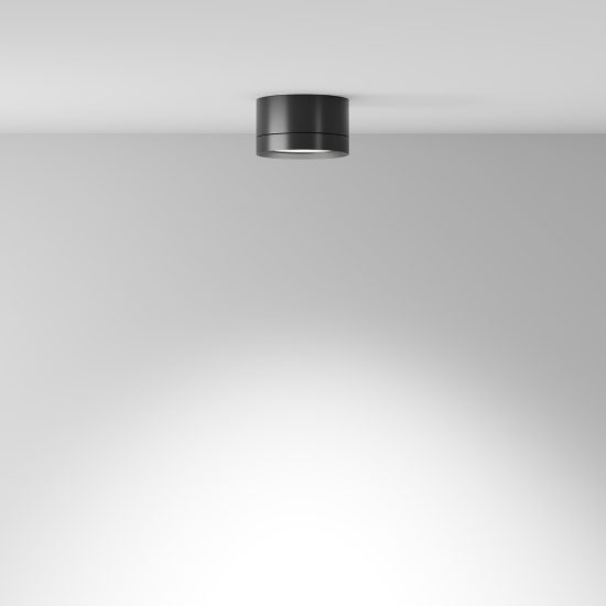 Faretto cilindro nero da soffitto gx53 5cm maytoni hoop