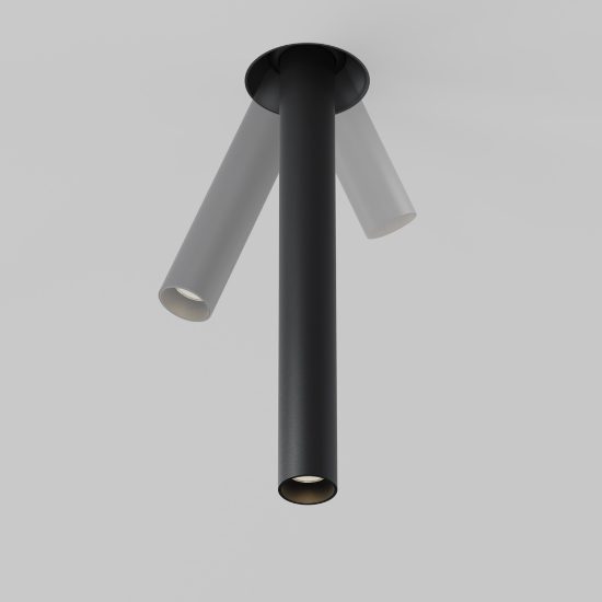 Maytoni focus t faretto da incasso soffitto nero led 7w 3000k