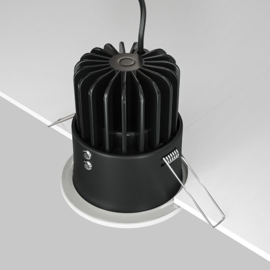 Faretto da incasso led 12w 4000k bianco maytoni zoom