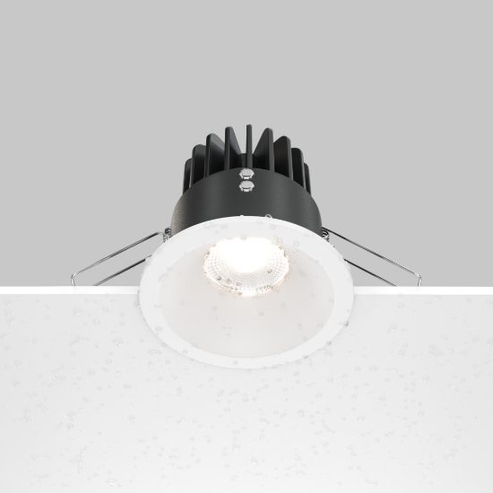 Faretto da incasso led 12w 4000k bianco maytoni zoom