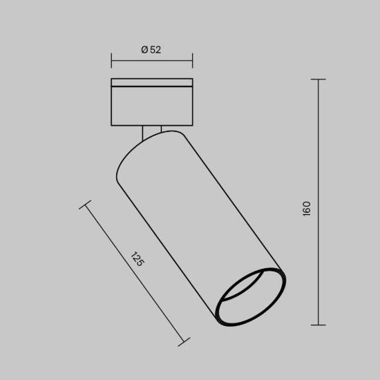 Maytoni focus led faretto da soffitto led 12w 3000k orientabile 16cm per cucina ottone