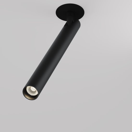 Maytoni focus t faretto da incasso soffitto orientabile nero led 6w 3000k