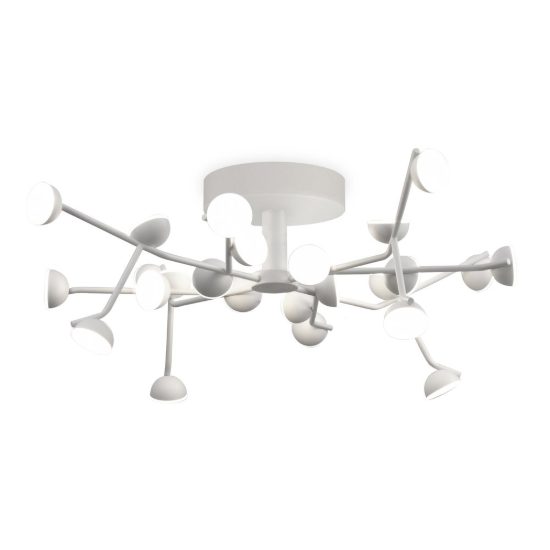 Plafoniera moderna per salotto led 72w 3000k 65,8cm dimmerabile bianca