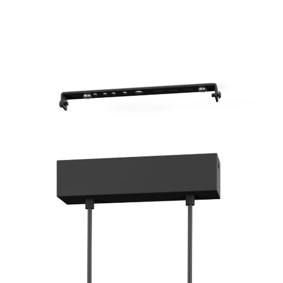 Eglo panagria lampadario led 26w 3000k 93,5cm dimmerabile per sala da pranzo moderno nero e marrone