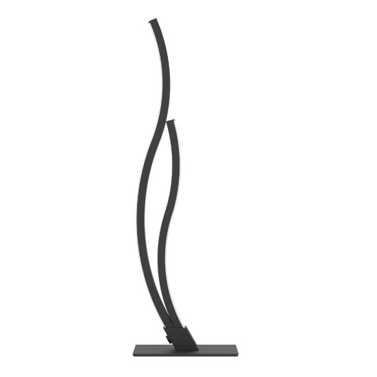 Eglo grisolia lampada da tavolo led 12w 4000k 45,5cm moderna lineare nera