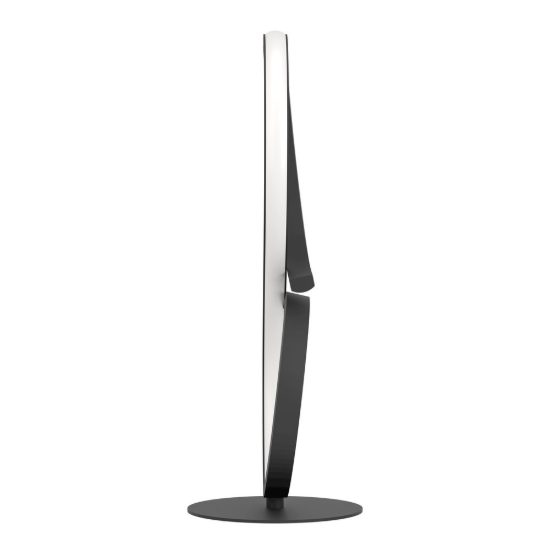 Eglo serpins lampada da tavolo led 11,4w 3000k 40,5cm moderna spiroidale nera