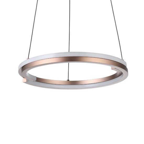 Eglo mezzomonte lampadario led 40w cct 2700k 6500k 48cm con telecomando per soggiorno moderno bronzo e nero