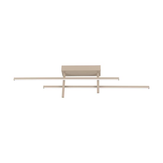 Eglo trepiliano plafoniera led 20w 3000k 78,5cm moderna lineare sabbia
