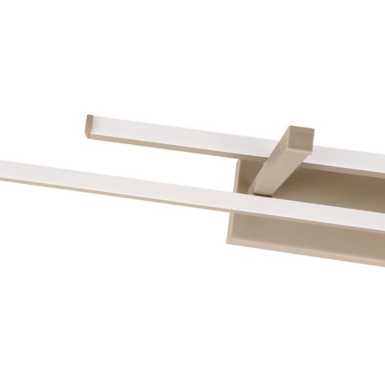 Eglo trepiliano plafoniera led 20w 3000k 78,5cm moderna lineare sabbia