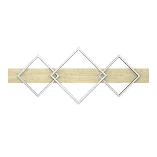 Eglo boyal plafoniera led 42w 3000k 101cm per soggiorno moderna 3 luci nero e marrone
